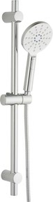 Ben glijstangset 68cm met 3 straalsoorten chroom
