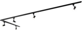 Smart railsysteem zwart 1-fase 5-lichts incl. Wifi GU10 - Iconic Jeany