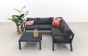 Calgary aluminium loungeset - Carbon