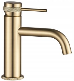 Wastafelkraan Rea Lungo Grip Gold Brush Low