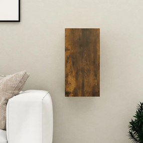 vidaXL Tv-meubel 30,5x30x60 cm bewerkt hout gerookt eikenkleurig