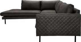Hoekbank - Daisy - links - leer Colorado antraciet 01