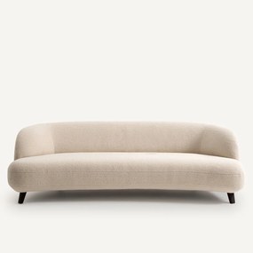 5-zits bank in polyester bouclé, Rosebury, ontwerp Emmanuel Gallina