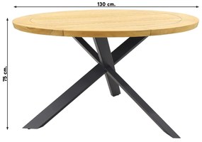 4 Seasons Veneto/Prado ronde tuinset - Ø130 cm. - stapelbaar