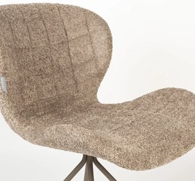 Zuiver OMG Soft Design Eetkamerstoel Beige Teddy