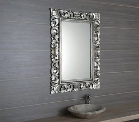 Sapho Scule barok spiegel met zilver omlijsting 70x100cm