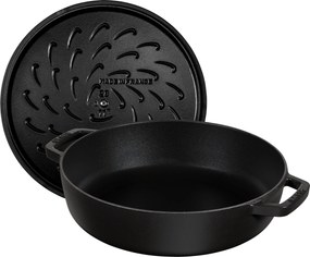 Staub Braisers Sauteerpan Chistera 24 cm / 2,5 l, Zwart - Braisers - Staub