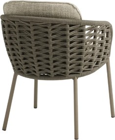4 Seasons Outdoor Vera tuinstoel Mocca Tuinstoel   beige weerbestendig