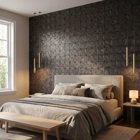 Decoratief Houten Wandpaneel | Nolan   Black | 60×60 cm | Amerikaans Notenhout