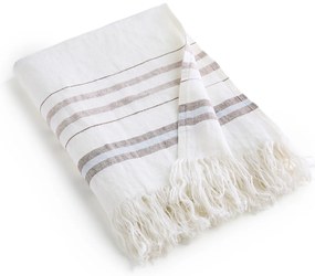 Plaid/fouta in linnen, gestreept , Lagoa