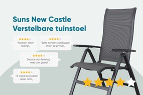 Suns New Castle verstelbare tuinstoel - Antraciet