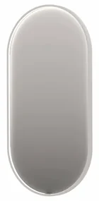 INK SP28 spiegel - 60x4x120cm ovaal in stalen kader incl dir LED - verwarming - color changing - dimbaar en schakelaar - mat wit 8409421