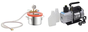 vidaXL Vacuümkamer met 2-traps pomp 3,7 L