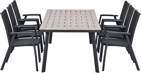 Garden Impressions Santana tuinset 7-delig - Penedo tuintafel 230x100 cm
