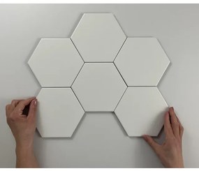 Cifre Ceramica Hexagon Timeless wand- en vloertegel - 15x17cm - 9mm - Zeshoek - Wit mat SW07311860-6