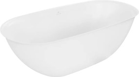 Mexen Siena vrijstaande badkuip van gegoten marmer 170 x 80 cm, wit mat - 57291708000