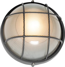 Industriële buitenwandlamp donkergrijs IP44 - Hanneke