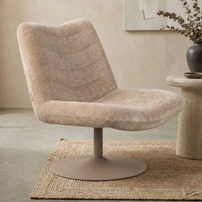 Zuiver Bubba Beige Draaifauteuil Retro Design