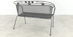 Elegance strekmetaal 2-zits tuinbank - Antraciet