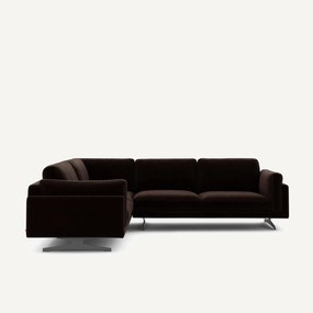 Hoekbank fluweel, César