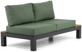 Loungeset 6 personen Aluminium/Teak Grijs Lifestyle Garden Furniture Vittoria