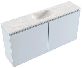 Mondiaz Ture DLux toiletmeubel 100cm clay met wastafel ostra midden met kraangat