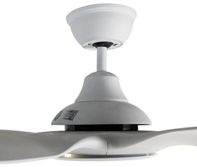 Moderne Plafondventilator met lamp wit incl. LED met afstandsbediening - Fimm Modern rond Binnenverlichting Lamp