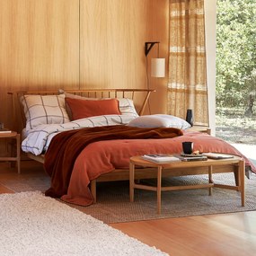 Bed van massief eikenhout, Caspian