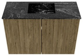 Mondiaz Joya DLux 60cm toiletmeubel dusk met wastafel faye midden zonder kraangat lava