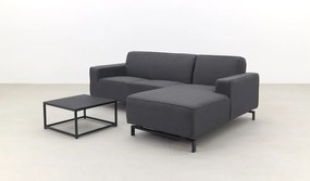 Boavista/Toronto loungebank chaise longue - Sooty - 3-delig - links