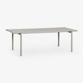 Rectangular Eettafel 235x105 Cm In Tossa Staal Groene Lauerl - Sklum