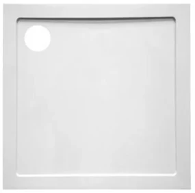 GO by Van Marcke Helion douchebak kunststofcomposiet 80x80x3.5cm vierkant afvoer D90mm wit AJSC8080S