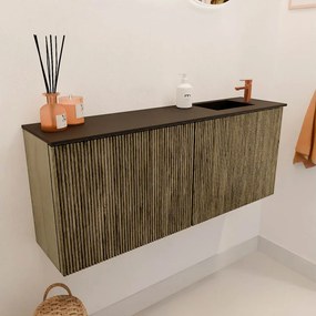 Mondiaz Joya 100cm toiletmeubel dusk met wastafel faye rechts 1 kraangat urban