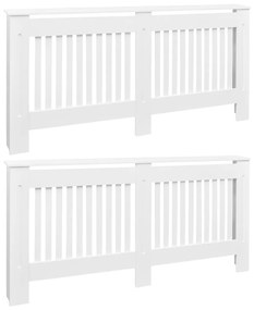 vidaXL Radiatorombouw 2 st 172 cm MDF wit