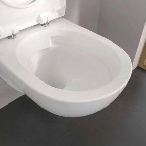 Villeroy & Boch O.novo compact hangtoilet TwistFlush incl. softclose toiletbril met quickrelease alpine wit