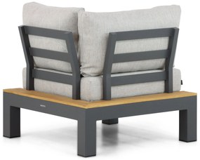 Loungeset 6 personen Aluminium/Teak Grijs Lifestyle Garden Furniture Vittoria