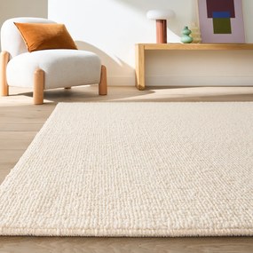 Vloerkleed met grove, fluweelachtige lussen, CURL