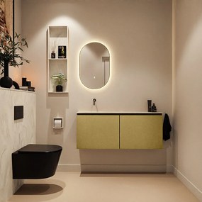 Mondiaz Ture DLux toiletmeubel 120cm oro met wastafel ostra links zonder kraangat