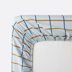 Hoeslaken voor kinderen, gewassen katoen, kap van 25 cm, DOG SQUAD hondenprint