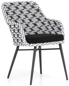 Tuinset 6 personen 260 cm Wicker Zwart Lifestyle Garden Furniture Crossway/Trente