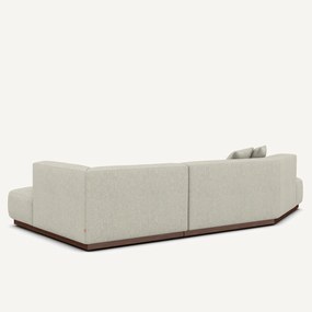 XL hoekbank rechts met tweed voetensteun, JACOPO