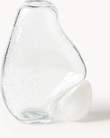 Glazen vaas Nicky met luchtbellen, H 30 cm