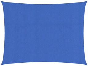 vidaXL Zonnezeil 160 g/m² 2,5x3 m HDPE blauw