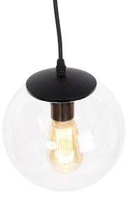 Moderne hanglamp transparant 20 cm - Pallon