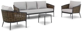 Stoel en Bank Loungeset 5 personen Aluminium Taupe  Coco Coco Palm