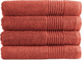 Handdoek Supreme Collectie - 4 stuks - 70x140 - terracotta