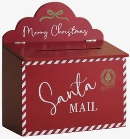 Kerstbrievenbus Van Mdf Poreli Rood – Bordeaux - Sklum
