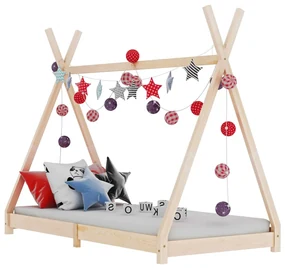 vidaXL Kinderbedframe massief grenenhout 90x200 cm