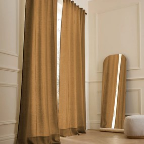 Gordijn in gewassen linnen met verdekte lussen, Tojos