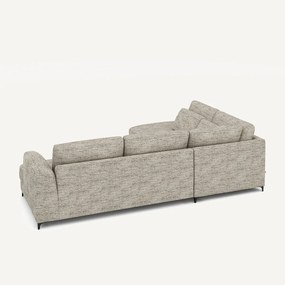 Hoekslaapbank links gespikkeld visgraatmotief, Marsile